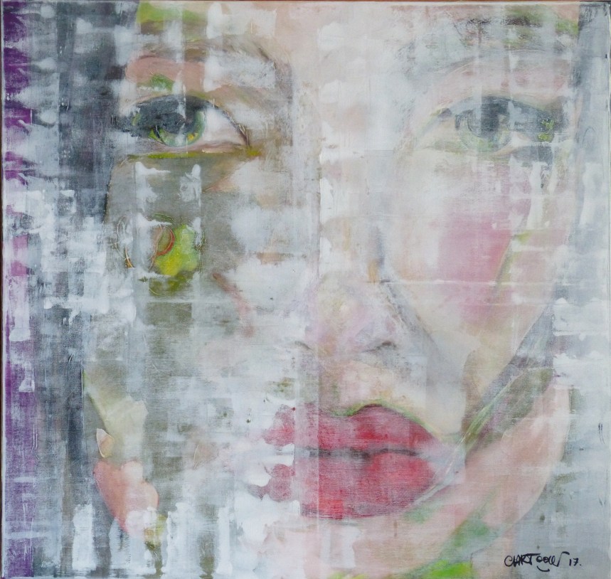 Mizuki, 2017, acrylique sur toile, 110 X 105 cm, ©all rights reserved.