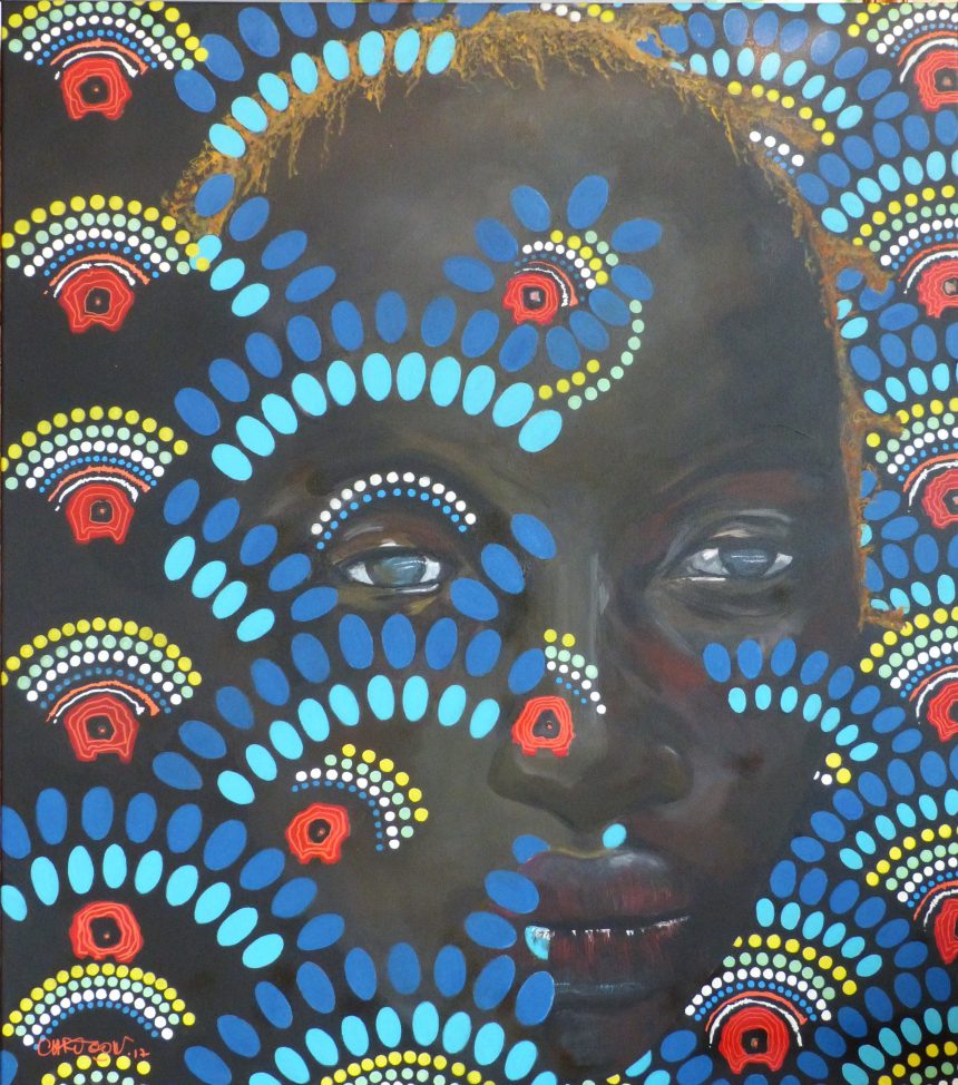 Toto, 2017, acrylique sur toile, 120 X 106 cm, ©all rights reserved.