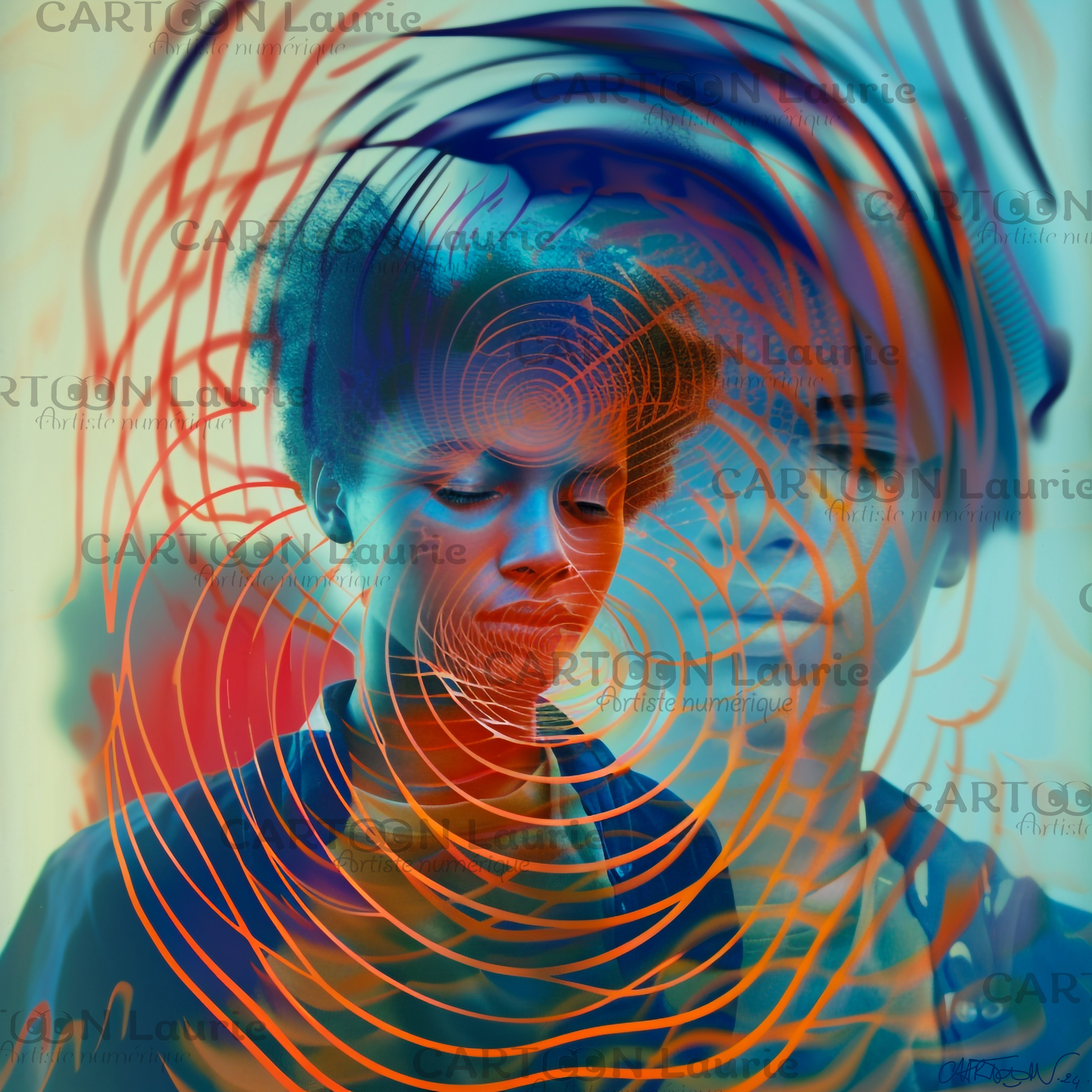 #danslobjectif#artnumerique#portrait#cartoonlaurie
